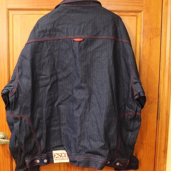 Esco Denim Jean Jacket Y2K 90s Hip Hop Streetwear Jacket 3XL - Picture 2 of 15